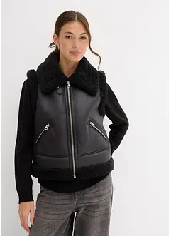 Imitatieleren bodywarmer, bonprix