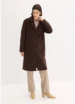 Korte coat in wollen look, bonprix