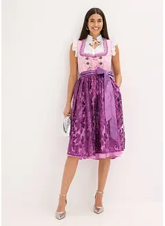 Dirndl met pailletten schort (2-dlg. set), bonprix