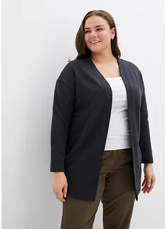 Lang sweatvest in een zachte katoenmix, bonprix