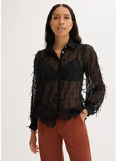 Blouse met franjes, bonprix