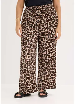 Palazzo broek van soepel satijn, bonprix