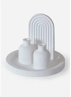 Decoratief dienblad met vazen (4-dlg. set), bonprix