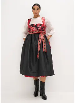 Dirndl met schort met borduursel (2-dlg. set), bonprix
