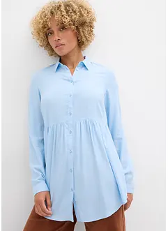 Lange blouse met knoopsluiting van viscose, bonprix