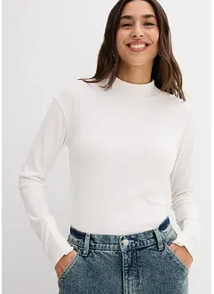 Longsleeve van geribd materiaal, bonprix