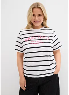 Gestreept T-shirt van puur katoen, bonprix