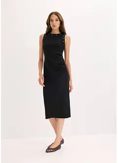 Midi jurk met studs, bonprix
