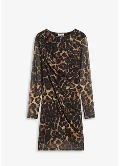 Mini jurk met plooitjes, bonprix