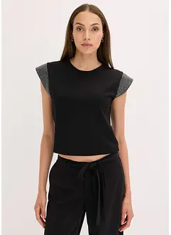 Shirt met schoudervullingen, bonprix