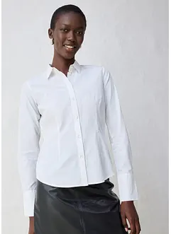 Overhemdblouse met zijde, bonprix