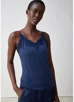 Top met wol en kant, bonprix