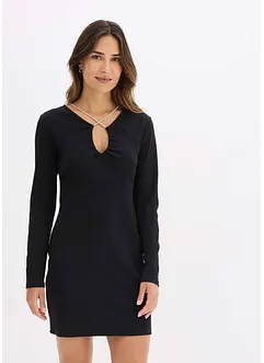 Mini jurk met glitters, bonprix