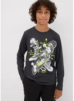 Jongens longsleeve met katoen en print, bonprix