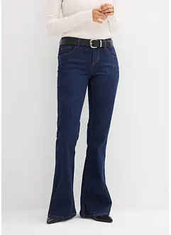 Flared jeans mid waist, bonprix