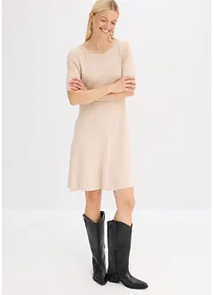 Gebreide jurk van een zachte viscosemix, bonprix