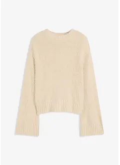 Boxy trui van donzig verengaren, bonprix