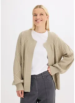 Vest met een vlechtpatroon, bonprix