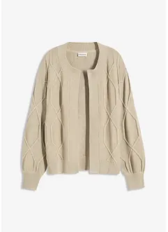 Vest met een vlechtpatroon, bonprix
