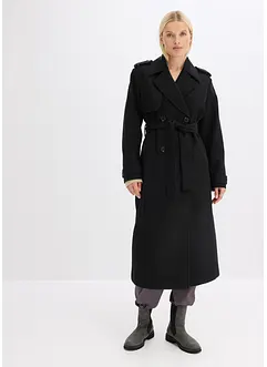 Trenchcoat in wollen look, bonprix