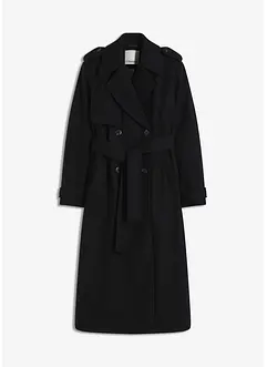 Trenchcoat in wollen look, bonprix