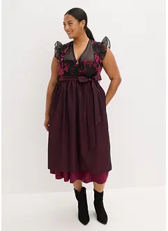 Dirndl met fluweel in midi lengte (2-dlg. set), bonprix