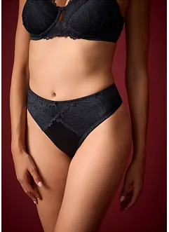 Maxi string met glanzend materiaal (set van 2), bonprix