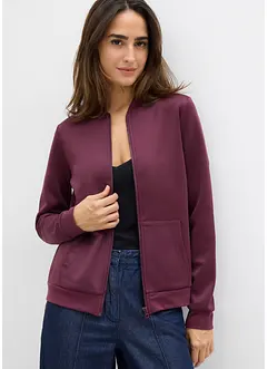 Sweatvest van scuba met ritssluiting, bonprix