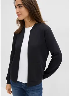 Sweatvest van scuba met ritssluiting, bonprix