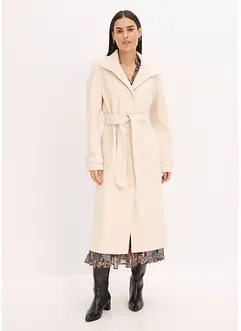 Lange jas in wollen look, bonprix