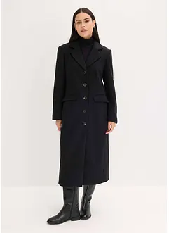 Lange jas in wollen look, bonprix