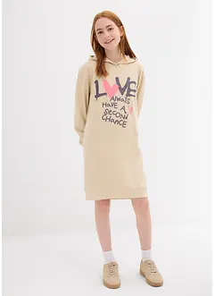 Sweatjurk met capuchon van biologisch katoen, bonprix