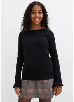 Longsleeve in een elastische katoenmix, bonprix