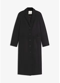 Lange jas in wollen look, bonprix