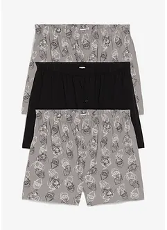 Wijde boxershorts van biologisch katoen (3-pack), bonprix