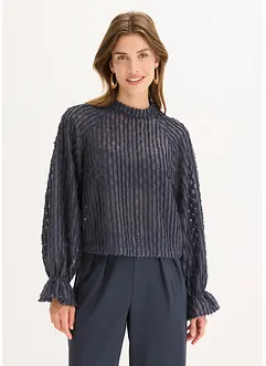 Blouse van gestructureerd materiaal, bonprix