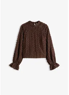 Blouse van gestructureerd materiaal, bonprix
