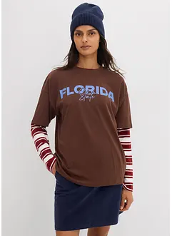 Oversized T-shirt van puur biologisch katoen, bonprix