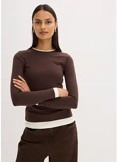 Longsleeve in een katoenmix, bonprix