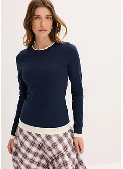 Longsleeve in een katoenmix, bonprix