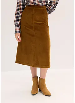 Corduroy midirok, bonprix