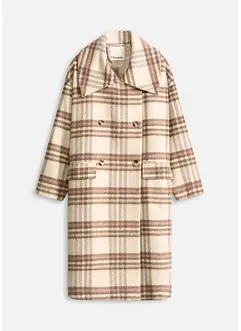 Lange oversized jas in een zachte wolmix, bonprix