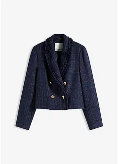 Bouclé blazer met decoratieve knopen, bonprix