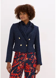 Bouclé blazer met decoratieve knopen, bonprix