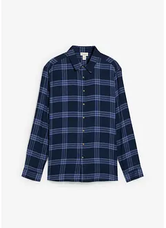 Flanel overhemd met  lange mouwen en biologisch katoen, bonprix