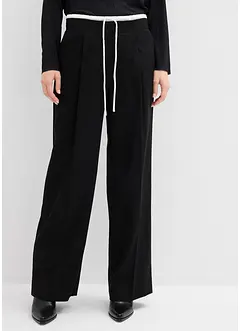 Wijde broek in een viscosemix, bonprix