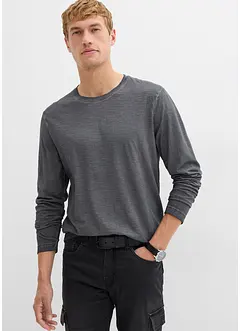 Longsleeve in gewassen look (set van 2), bonprix