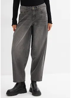 Barrel jeans mid waist, bonprix
