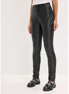 Imitatieleren broek in Punto di Roma mix, bonprix