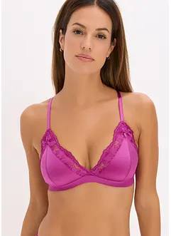 Bralette van glanzend materiaal, bonprix